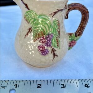 Vintage Wade Pottery Cream‎ Pitcher 'Bramble' 3 1/2”